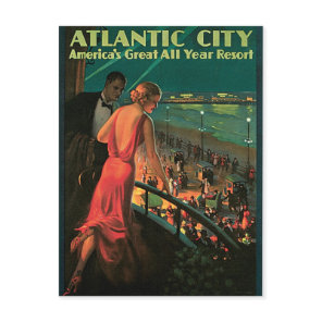 Atlantic City New Jersey Vintage Travel Postcard