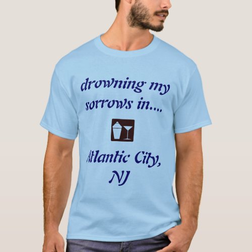 Atlantic City NJ DRINKING SHIRT T_Shirt
