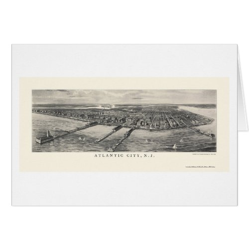 Atlantic City NJ Panoramic Map _ 1905
