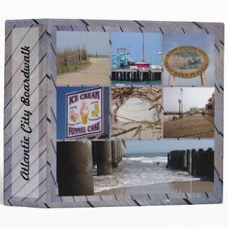 Atlantic City - Photo Collage 3 Ring Binder