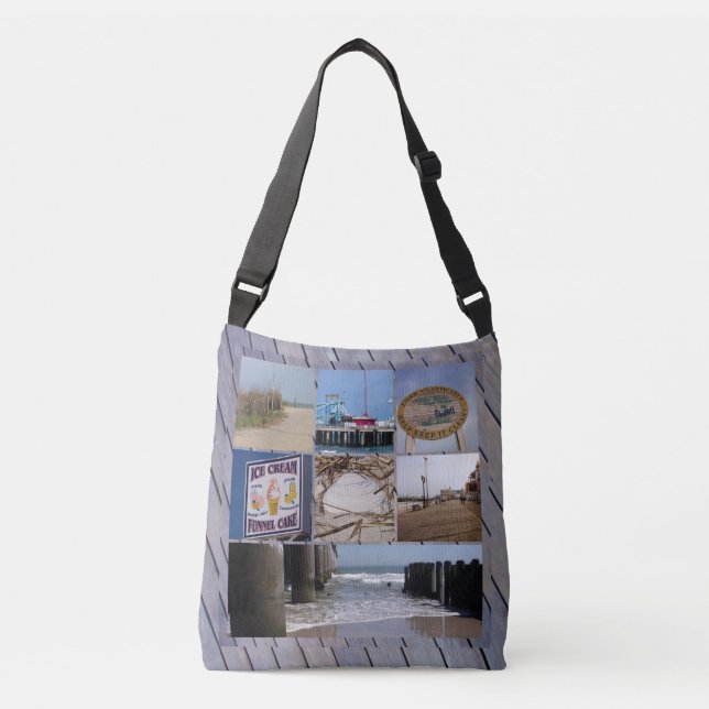 Atlantic City - Photo Collage Crossbody Bag (Front)