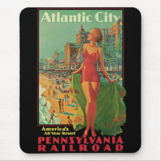 Atlantic City Resort, Pennsylvania Railroad Travel Mouse Pad