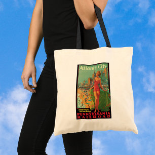 Atlantic City Resort, Pennsylvania Railroad Travel Tote Bag