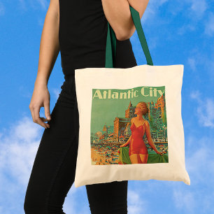 Atlantic City Resort, Pennsylvania Railroad Travel Tote Bag