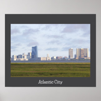 Atlantic City Skyline Photo Poster