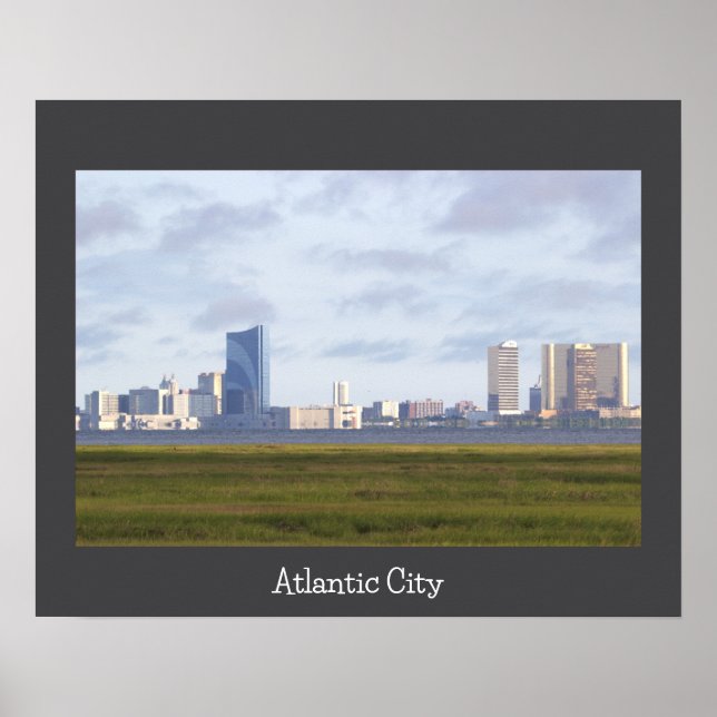 Atlantic City Skyline Photo Poster (Front)