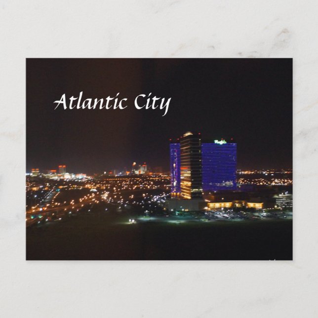 Atlantic City Skyline Postcard (Front)