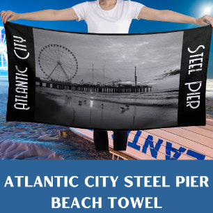 Atlantic City Steel Pier Vacation Beach Towel