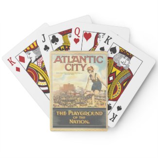 "Atlantic City-The Playground of the Nation" Playi Poker Cards