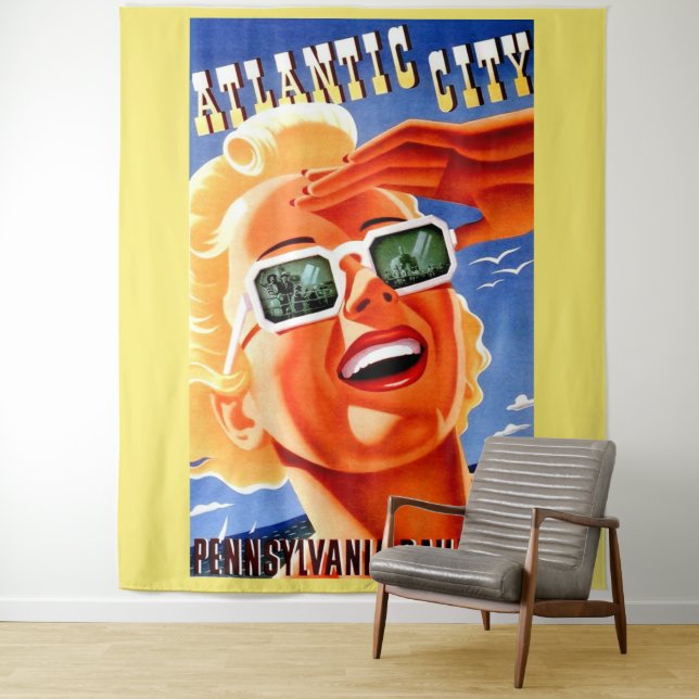 Atlantic City via Pennsylvania Railroad Tapestry (In Situ)