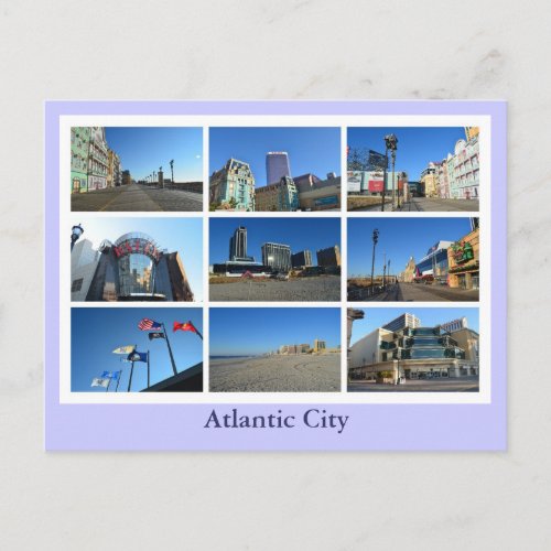 Atlantic City Views Postcard