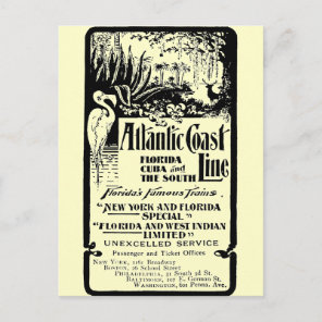 Atlantic Coast Line Railroad 1934 Postcard