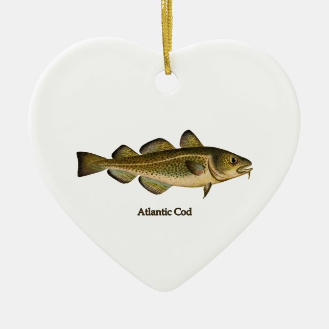 Atlantic Cod Logo Ceramic Ornament (Front)