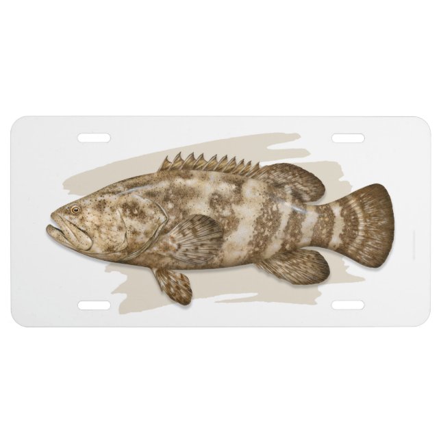 Atlantic Goliath Grouper License Plate (Front)