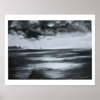 "Atlantic Light" Black and white print