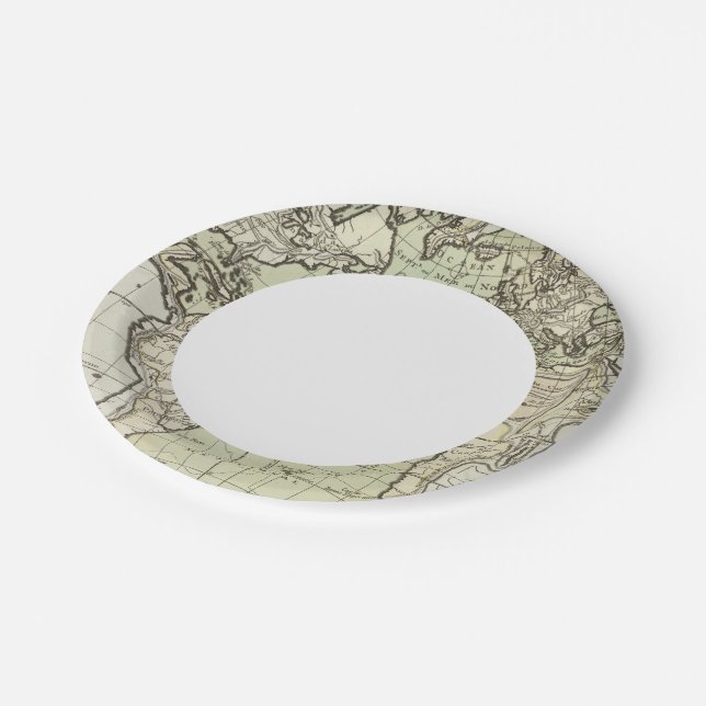Atlantic Ocean 3 Paper Plates (Angled)