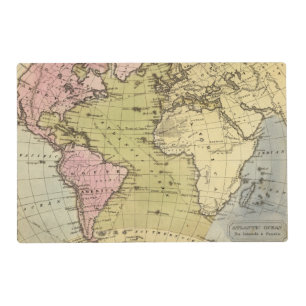Atlantic Ocean Atlas Map Placemat