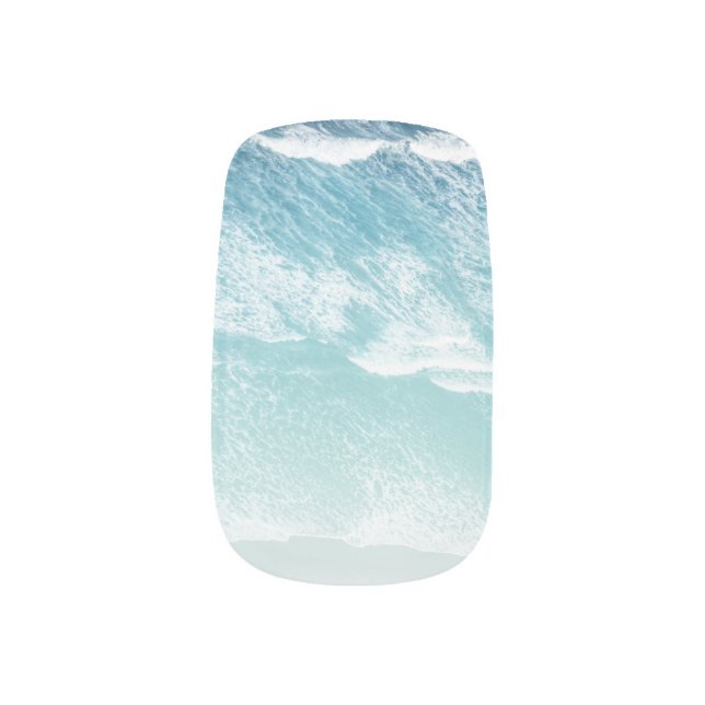 Atlantic Ocean Beauty (Aerial) #10 #wall #art  Minx Nail Art (Left Thumb)