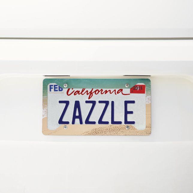 Atlantic Ocean Bliss #3 #wall #art  License Plate Frame (On Car)