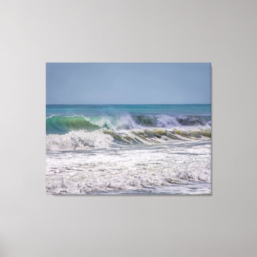 Atlantic ocean breaking waves canvas print
