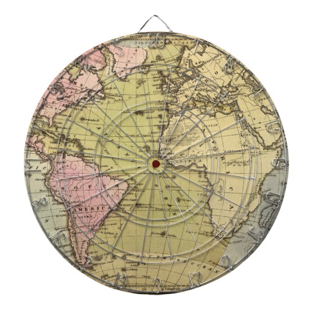 Atlantic Ocean. Dart Board (Front)