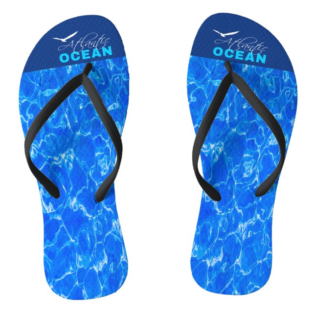 Atlantic Ocean Flip Flops (Footbed)