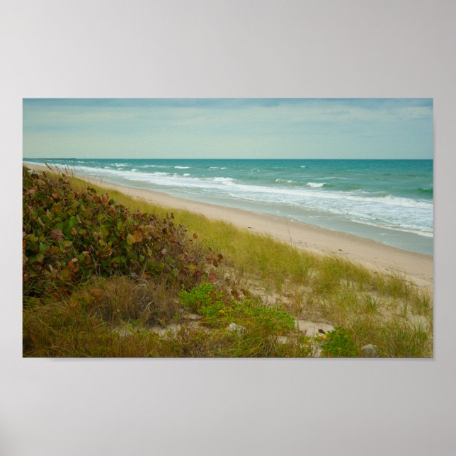 Atlantic Ocean Florida Beach Poster (Front)
