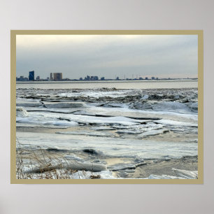 Atlantic Ocean Frozen Poster
