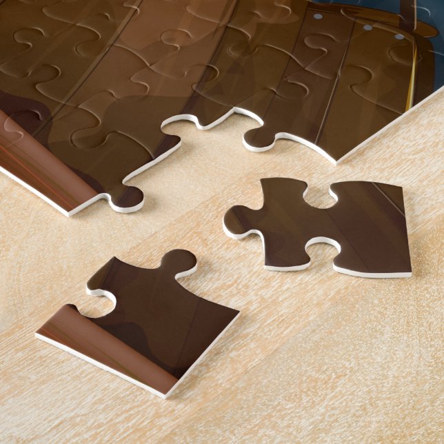 Atlantic Ocean Storm Ship Jigsaw Puzzle (Side)