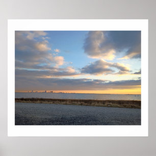 Atlantic Ocean Sunset Poster