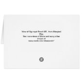 Atlantic Ocean view, Ogunquit, ME Cards (Back Horizontal)