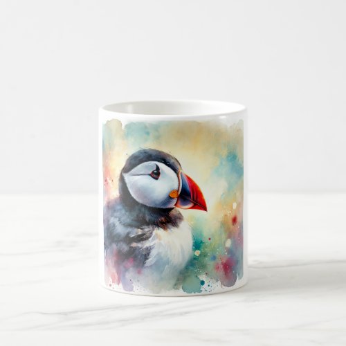 Atlantic Puffin 210624AREF127 _ Watercolor Coffee Mug