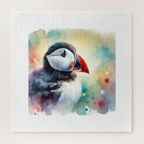 Atlantic Puffin 210624AREF127 _ Watercolor Jigsaw Puzzle