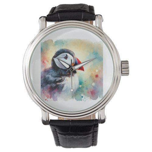 Atlantic Puffin 210624AREF127 _ Watercolor Watch