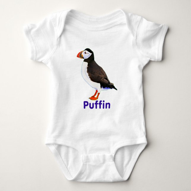Atlantic Puffin Baby Bodysuit (Front)