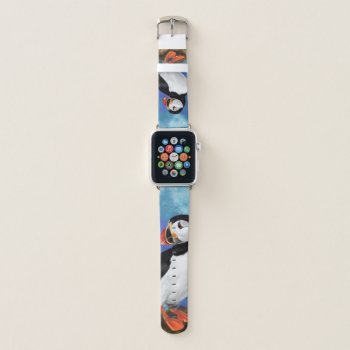 Atlantic Puffin Bird Apple Watch Band by Migned at Zazzle