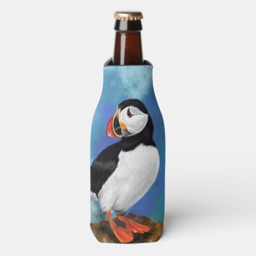 Atlantic Puffin Bird Bottle Cooler