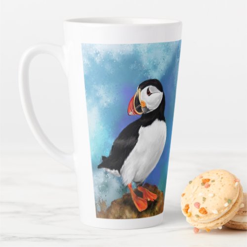 Atlantic Puffin Bird Latte Mug