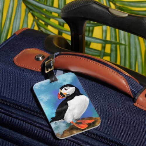 Atlantic Puffin Bird Luggage Tag