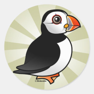 Atlantic Puffin Classic Round Sticker