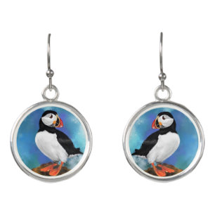 Atlantic Puffin Earrings Gift