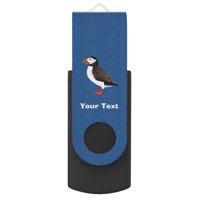 Atlantic Puffin Flash Drive (Back (Vertical))