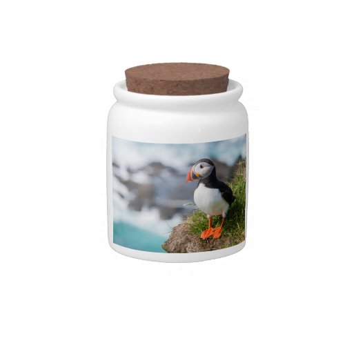 Atlantic Puffin Fratercula Arctica Candy Jar