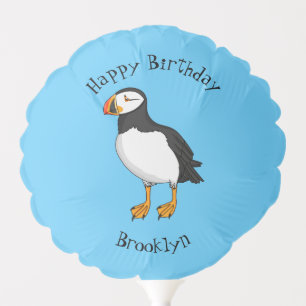 Atlantic puffin illustration balloon