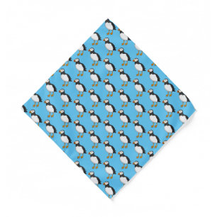 Atlantic puffin illustration bandana