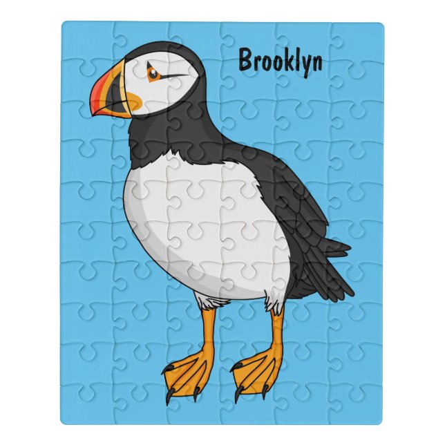 Atlantic puffin illustration  jigsaw puzzle (Puzzle Vertical)