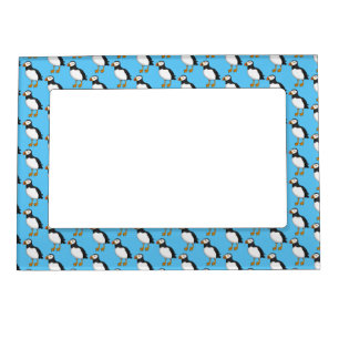 Atlantic puffin illustration magnetic frame
