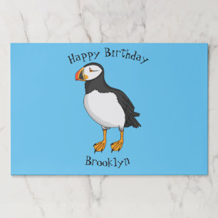 Atlantic puffin illustration paper pad