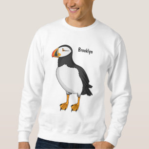 Atlantic puffin illustration sweatshirt