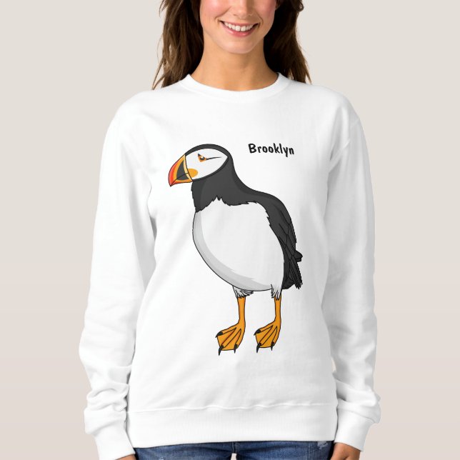Atlantic puffin illustration   sweatshirt (Front)